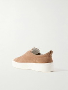 Kiton - Suede Slip-On Sneakers - Brown