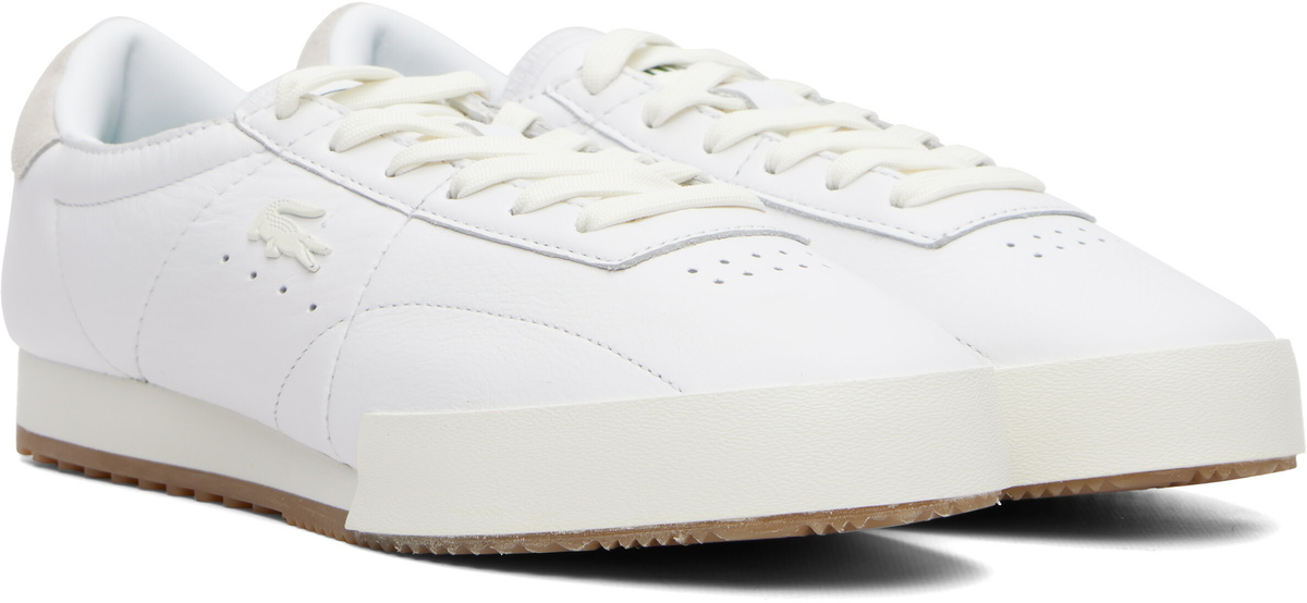 Lacoste White Aura Leather Sneakers