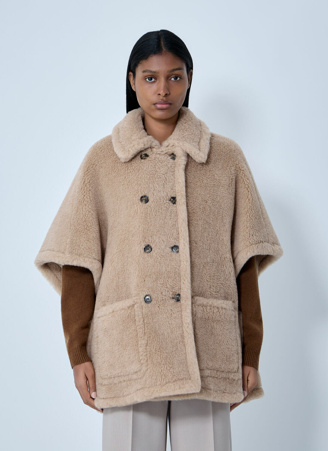 Max Mara Shearling Cape
