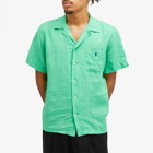 Polo Ralph Lauren Men's Linen Vacation Shirt in Classic Kelly