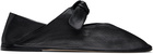 HEREU Black Llasada Supple Shiny Ballerina Flats