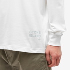 Stone Island Men's Logo Sleeve Logo T-Shirt in White