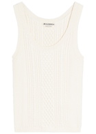 JW Anderson Cable Knit Tank top Ivory