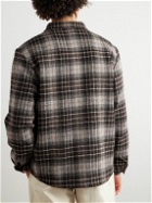 De Bonne Facture - Checked Wool-Twill Overshirt - Brown