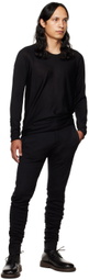 Label Under Construction Black Arched Sweater