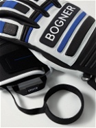 Bogner - Silvan Panelled Leather and Neoprene Ski Gloves - Black