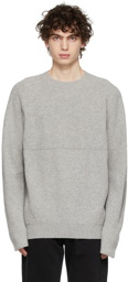 Tom Wood Grey Knit Round Neck Sweater