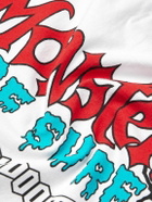 Local Authority LA - Monsters of Surf Logo-Print Cotton-Jersey T-Shirt - White