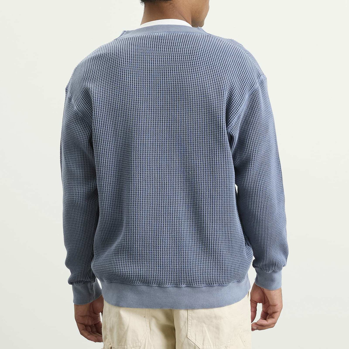 Manastash Men's Heavy Snug Thermal Cardigan in Blue Grey