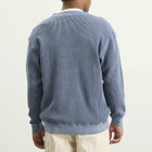 Manastash Men's Heavy Snug Thermal Cardigan in Blue Grey