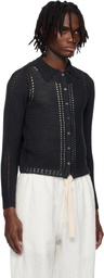 Eckhaus Latta Navy Sol Cardigan