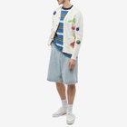 Checks Downtown Men's Fruit Cardigan in Cream And Multi