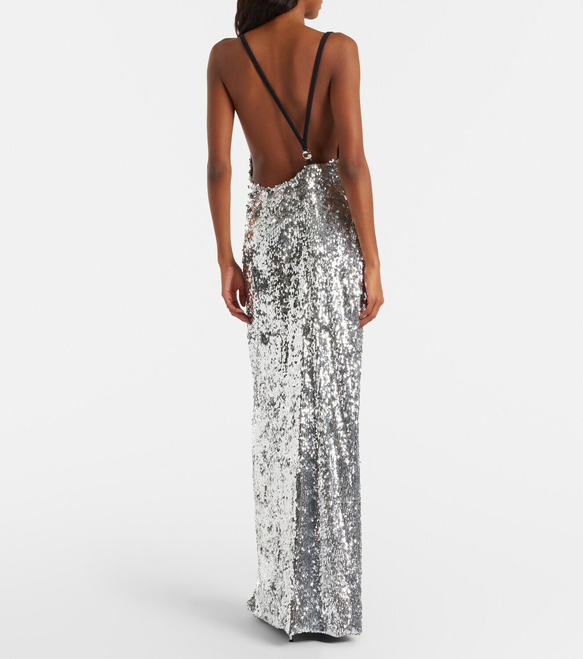 Coperni Draped sequined gown