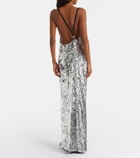 Coperni Draped sequined gown