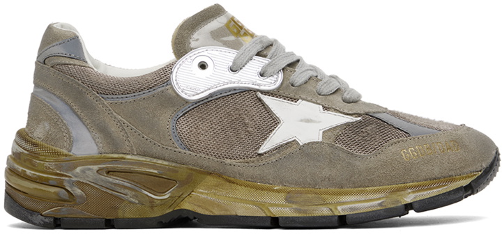 Photo: Golden Goose Taupe Dad-Star Sneakers