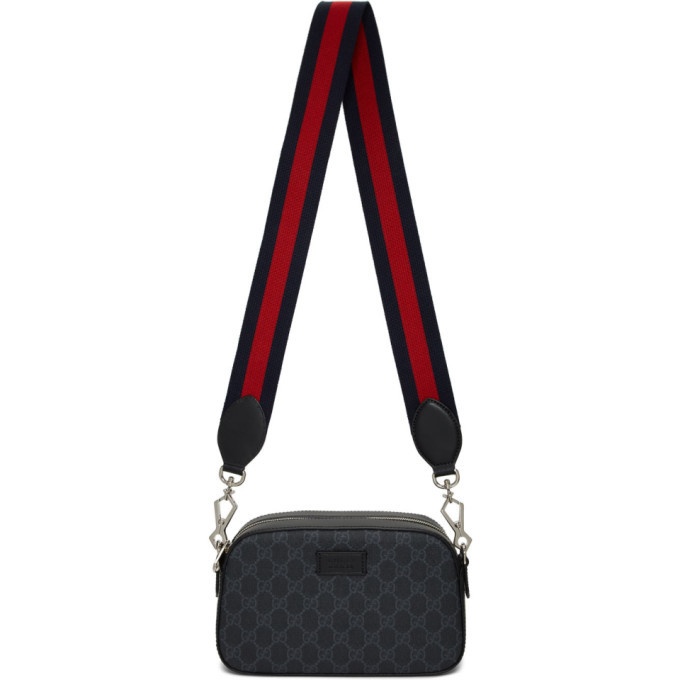 Photo: Gucci Black Small GG Supreme Camera Bag