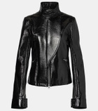 Courrèges Coated canvas biker jacket