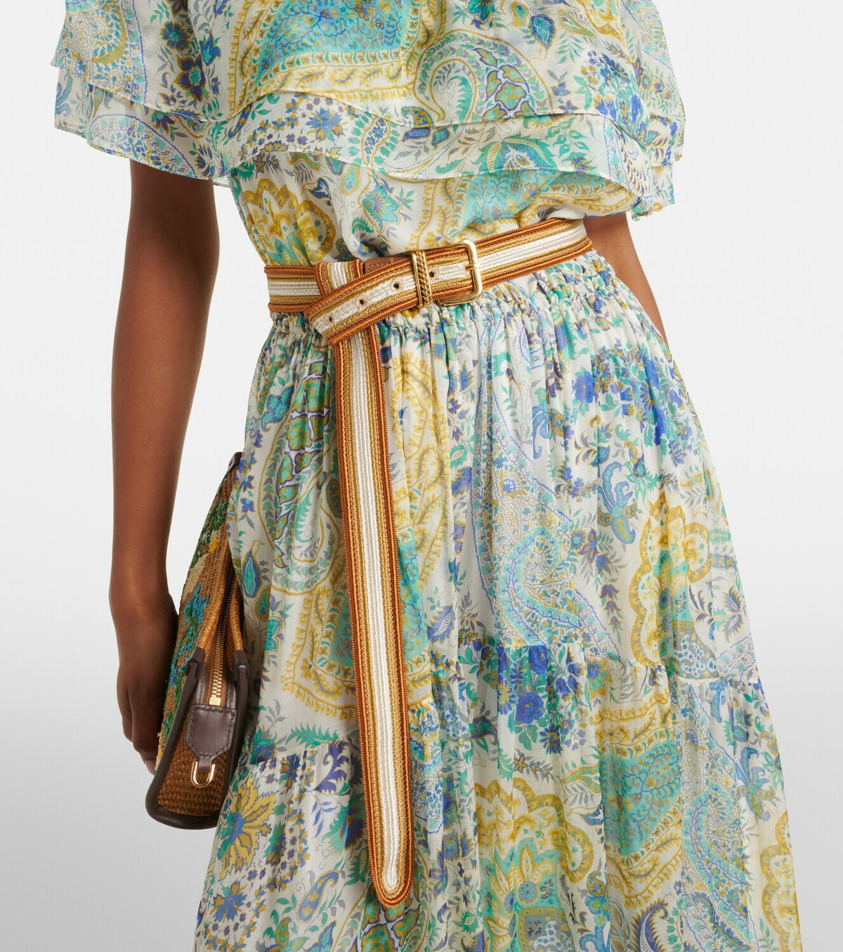 Etro Striped woven belt