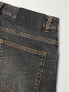 Etro - Roma Slim-Fit Straight-Leg Logo-Embroidered Jeans - Gray
