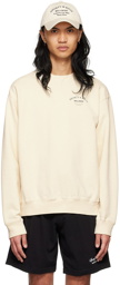 Sporty & Rich Off-White Cotton Sweatshirt