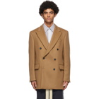 Loewe Tan Wool and Cashmere Double-Breasted Blazer