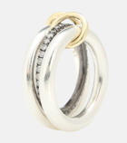 Spinelli Kilcollin - Libra Noir sterling silver and 18kt gold rings with diamonds