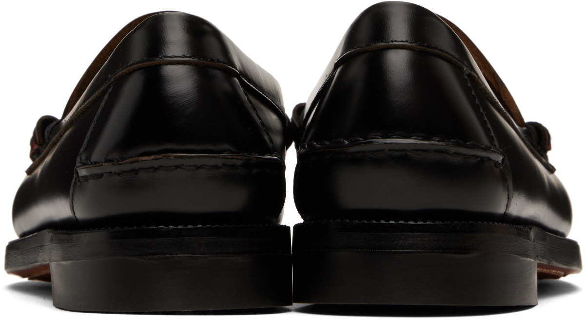 Random Identities Black & Red Sebago Edition Double Penny Dan Loafers