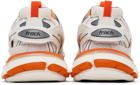 Balenciaga White & Orange Track Sneakers