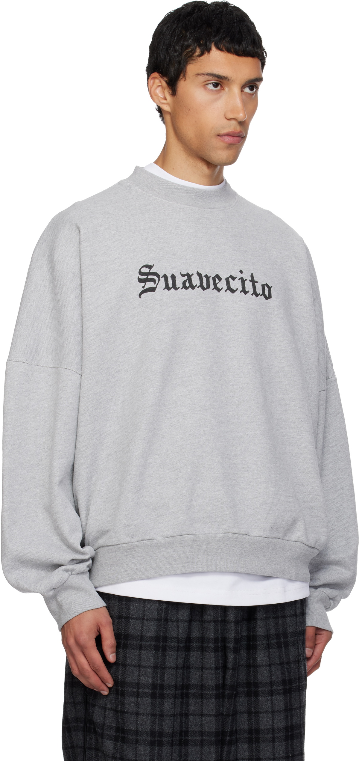WILLY CHAVARRIA Gray 'Suavecito' Hooligan Sweatshirt