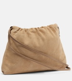 Brunello Cucinelli Mellow Small suede shoulder bag