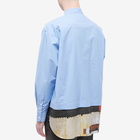 Comme des Garçons Homme Men's Hem Panel Shirt in Sax