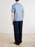 Altea - Pierre Lyocell and Cotton-Blend Polo Shirt - Blue