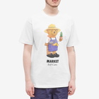 MARKET Men's Botanical Bear T-Shirt in Cloud