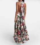 Alexandra Miro Maria floral cotton midi dress