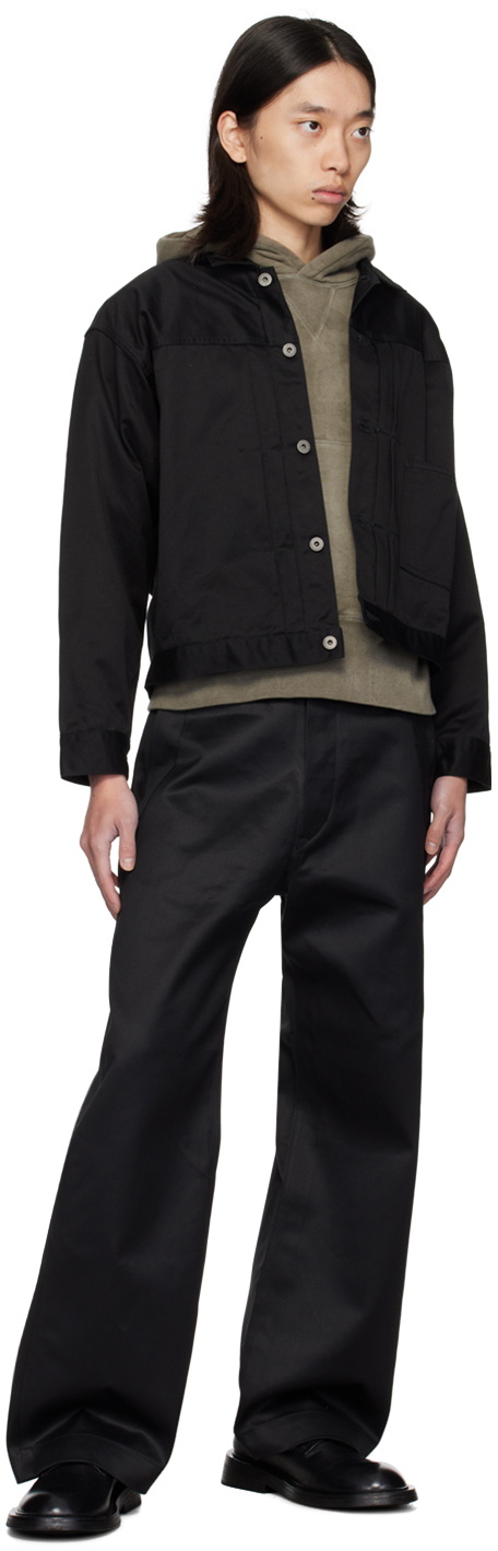 パンツ T.T LOT.209 BUCKLE BACKED TROUSERS BLACK Taiga Takahashi | LOT.209 BUCKLE-BACKED TROUSERS