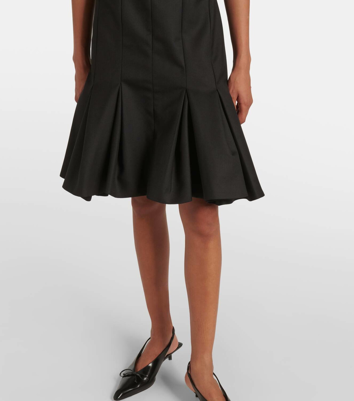 Nina Ricci Wool gabardine midi dress
