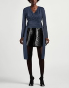Chiara Boni La Petite Robe Womens Top in Navy