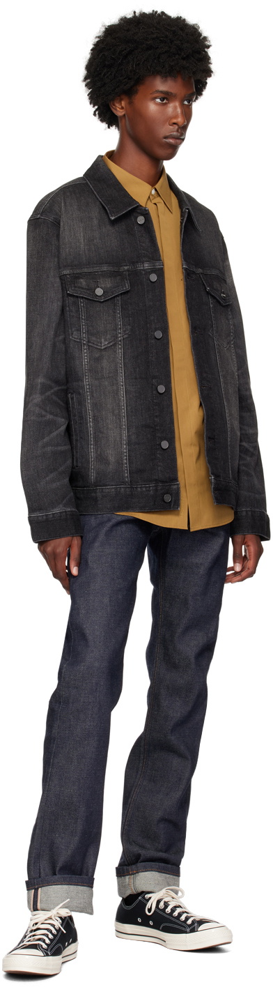 Calvin Klein Black Elongated Denim Jacket