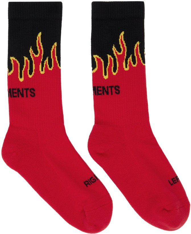 Photo: VETEMENTS Red Fire Socks