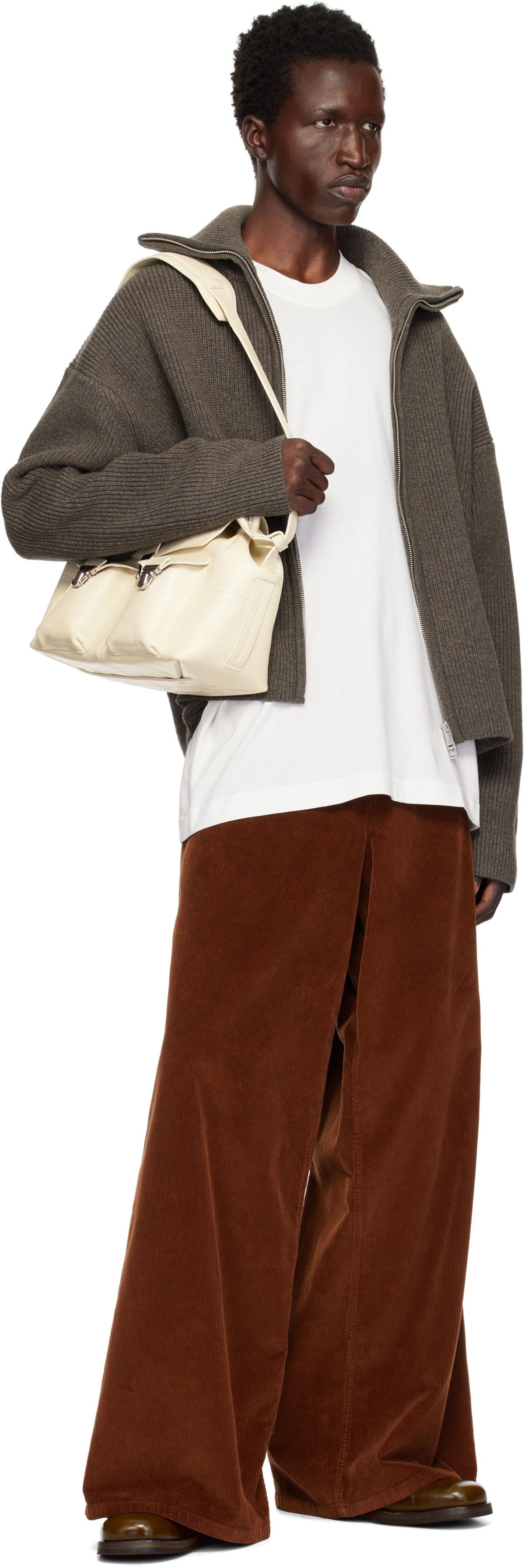 【関税込み】Studio Nicholson ブラウン Sandos ニット セーター Studio Nicholson Brown Sandos Knit Sweater Studio Nicholson