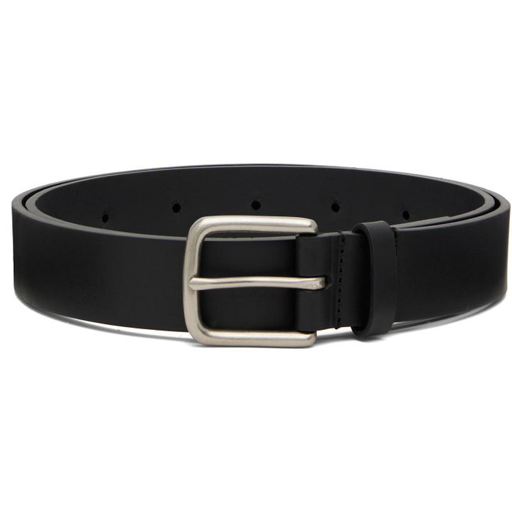 Photo: ssstein Black Pinned Buckle Classic Leather Belt