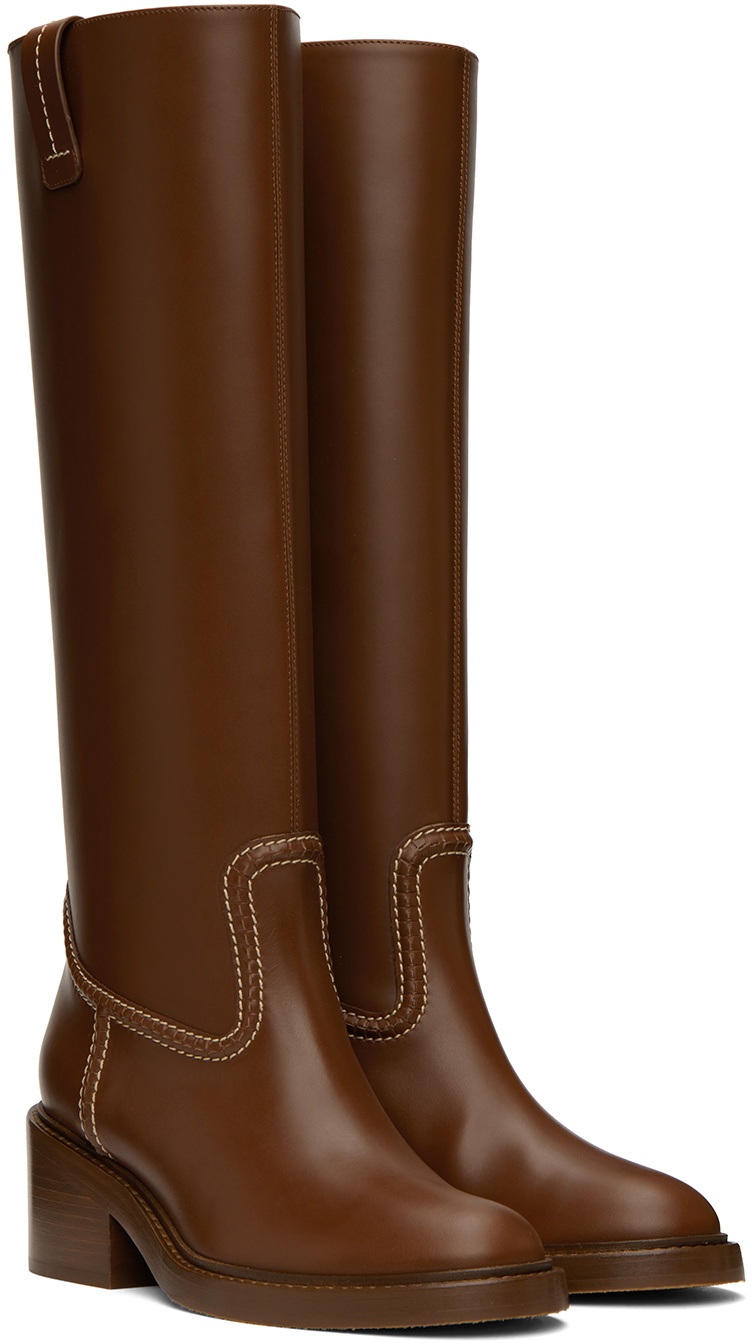 Chloé Brown Mallo Tall Boots Chloe