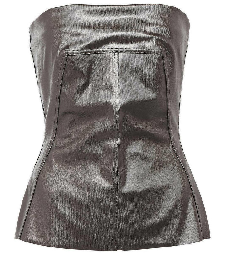Photo: Rick Owens Lido coated denim corset