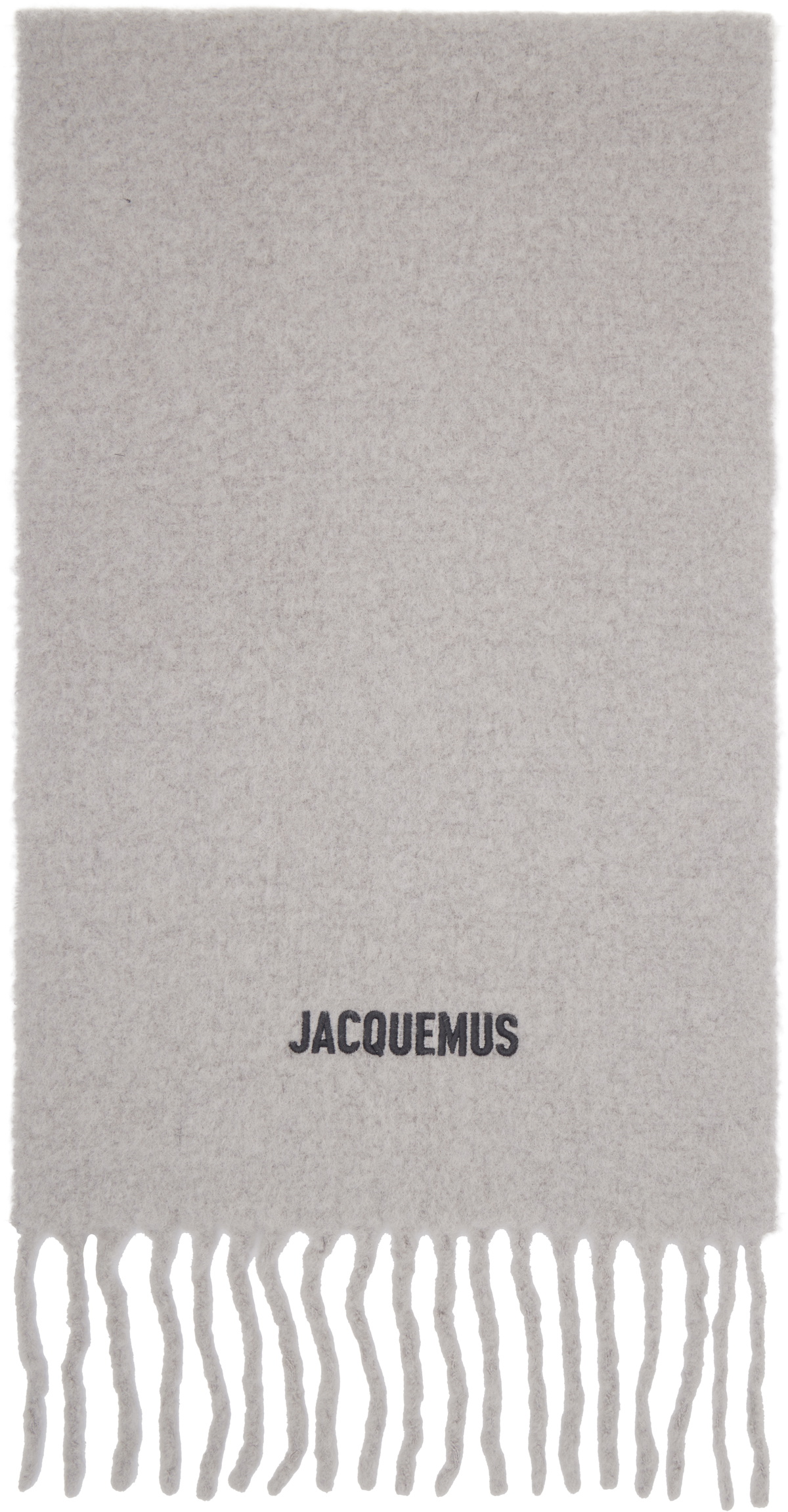 JACQUEMUS Gray 'The Moisson' Scarf