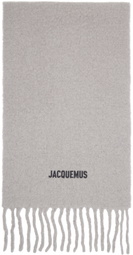 JACQUEMUS Gray 'The Moisson' Scarf