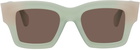 Jacquemus Green Le Splash 'Les Lunettes Baci' Sunglasses