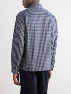 NN07 - Deon 50035 Checked Woven Organic Cotton Shirt - Blue