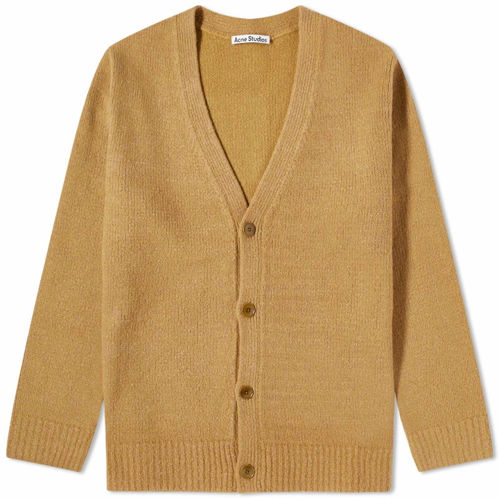 Photo: Acne Studios Men's Korval New Cardigan in Camel Brown