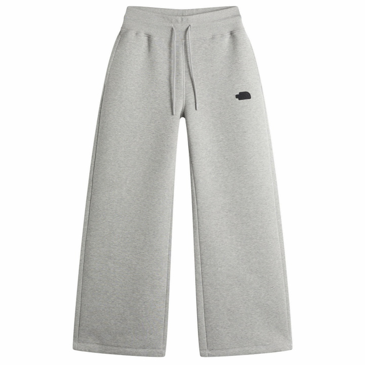 Photo: The North Face Women's Wide Leg Sweatpants in Metallic Silver Heather
