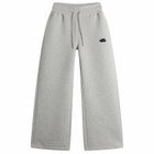 The North Face Women's Wide Leg Sweatpants in Metallic Silver Heather